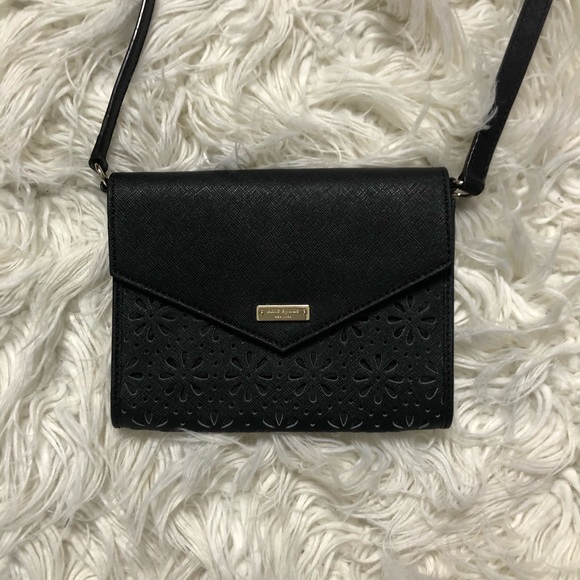 NWOT Kate spade black cutout crossbody purse - Picture 3 of 7